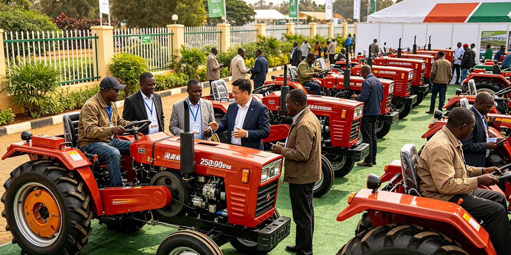 42 tractors were sold out on site, securing tens of millions of orders